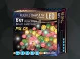 0,35 WAT 2x1,5V BAT 20 LED 2 m 360 O A Dzięki wysokiej jakości diod posiadają duży kąt świecenia. Lampki można stosować w niskich temperaturach i przy dużej wilgotności powietrza.