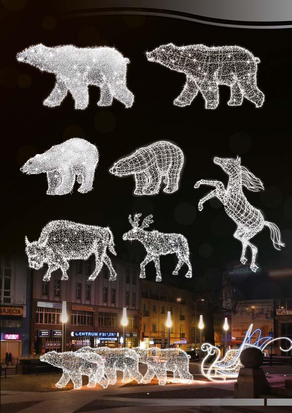 DEKORACJE 3D ZWIERZĘTA POL-1946 110x210 cm LED49W POL-1946M 110x210 cm LED49W POL-0999M 110x210 cm LED49W POL-0999 110x210 cm LED49W POL-0969 300x145x50 cm LED60W POL-1947 185x275x80
