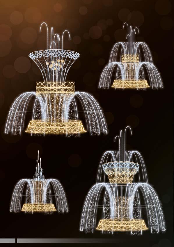 DEKORACJE 3D FONTANNY ILUMINACJE ŚWIETLNE POL-2982 700x475 cm LED1750W POL-2983