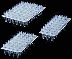PL03-H Płytka do PCR, high-profile, transparentna 50 płytek 750,- Płytki do PCR, 96-dołkowe, o płaskiej powierzchni, elastyczne, low profile Płaska powierzchnia - do zamykania można użyć każdy rodzaj