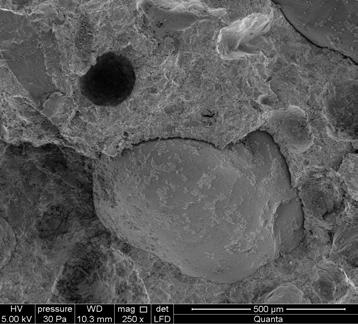 The figures 5 and 6 show the SEM images along with the EDS analysis of the OP specimens as well as the OP + 20% MCH specimens.
