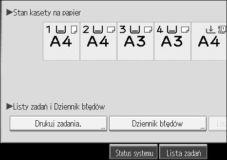 Rozwiàzywanie problemów podczas uåywania funkcji drukarki Sprawdzanie dziennika bâêdów Jeãli nie moåna zapisaæ plików z powodu bâêdów wydruku, znajdä przyczynê bâêdów przeglàdajàc dziennik bâêdów na