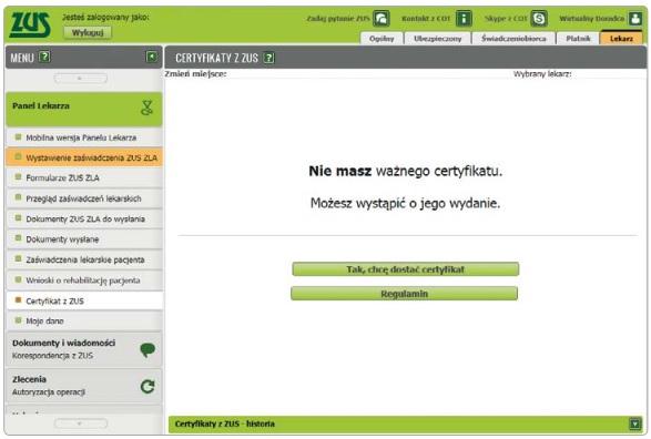 Imię, nazwisko i PESEL wnioskodawcy system uzupełni automatycznie.