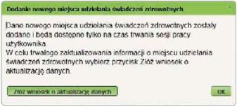 Jeżeli podmiot o podanym numerze NIP nie zostanie odnaleziony albo jego dane nie zostaną wybrane, uzupełnia się je ręcznie, tzn. podaje się nazwę skróconą oraz adres.