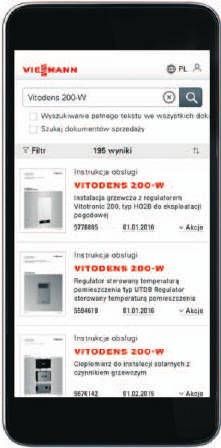 serwisowe Materiały marketingowe Dokumenty Vitoset Listy kontrolne I wiele innych Widok aplikacji jest intuicyjny,