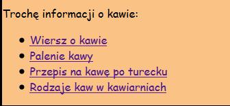 Rys. 2.6. Użycie odsyłaczy. 3. ĆWICZENIA DO SAMODZIELNEGO WYKONANIA Pobierz plik tekstowy cwiczenie2.txt i zapisz o w swoim katalogu (Moje Dokumenty/Nazwisko_Imie pod nazwą smakowity_kasek.