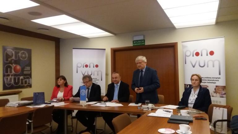6 listopada 2017 r. odbyło się XXV zebranie Zarządu w Przedsiębiorstwie Usług Naukowo- Technicznych Pro Novum Sp. z o.o. w Katowicach.