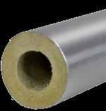 PAROC SYSTEM CLAD ZASTOSOWANIE Otulina z wełny skalnej na stałe połączona z pokryciem ze specjalnej folii aluminiowej. Przeznaczona do izolacji rurociągów na zewnątrz obiektów budowlanych.