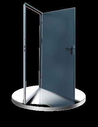 Drzwi Techniczne OKDoors Technik wyposażenie OKDoors Technik OPIS KOLEKCJI Drzwi o grubości 41 mm wykonane są z malowanej blachy