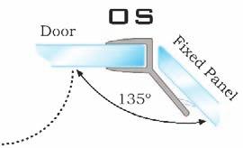 CDA/OS Panel stały Fixed panel Door Grubość szkła 8 mm Glass thickness 8 mm CDA/OS08 Grubość szkła 10 mm Glass thickness 10 mm CDA/OS10 Waga produktu Item