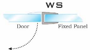 weight 0,19 kg Door 2 Panel stały Fixed panel Dane techniczne/technical charakteristics CDA/WS ~ 11 Grubość szkła 6 mm Glass thickness 6 mm CDA/WS06