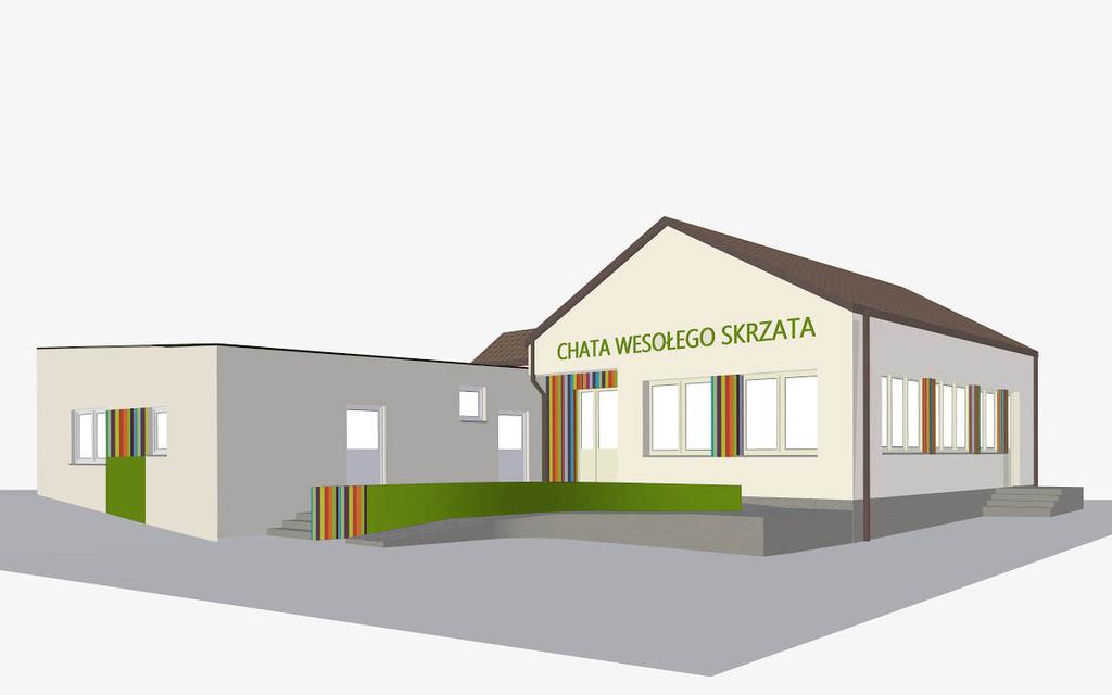 Projekt przebudowy i rozbudowy istniejącego budynku usługowego na potrzeby przedszkola w Kocmyrzowie Projekt przebudowy i rozbudowy istniejącego budynku wraz z dostosowaniem go do potrzeb