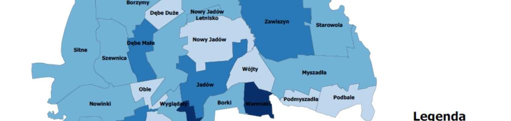 siedmiokrotny. Potwierdza to konieczność podejmowania na tych obszarach działań mających celu poprawę bezpieczeństwa mieszkańców.