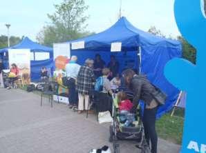 Sprawozdanie z wykonania umowy WFOŚ/P/34/2014 Rysunek 9 Stoisko Fundacji ARMAAG na pikniku