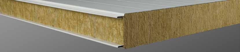 WALL SANDWICH PANELS WITH MINERAL WOOL CORE, WITH EXPOSED FASTENING BALEXTHERM MW-W-ST FIRESTOP high fire resistance properties; unique, two sided shaping of panel and lock joint ¼ ¼ high fire