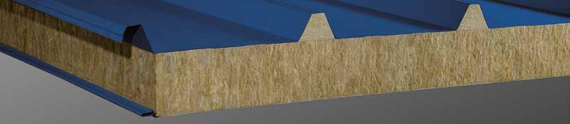 ROOF SANDWICH PANELS WITH MINERAL WOOL CORE BALEXTHERM MW-R FIRESTOP high fire resistance properties; unique, two sided shaping of panel and lock joint high thermal insulation properties tightly