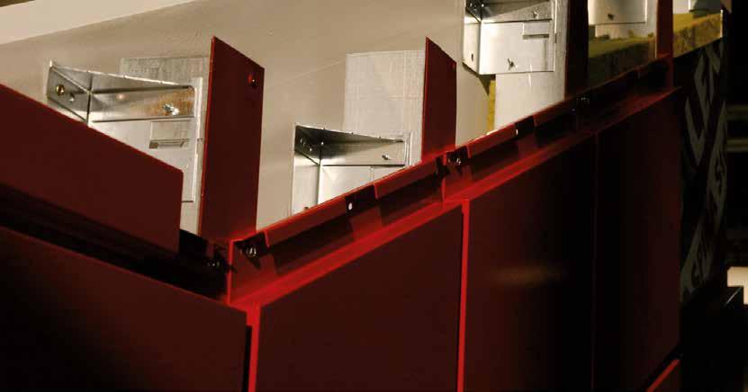 STEEL STRUCTURE FOR METAL FACADES patented solution registered in the Po