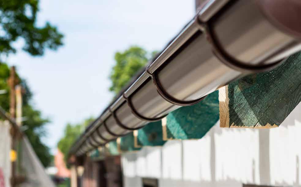 GUTTERING SYSTEM ZENIT 40 YEARS C1 C3 WARRANTY deep higher storm water drainage rate strong robust workmanship, with flexible and durable installation sheet pieces high quality made of steel
