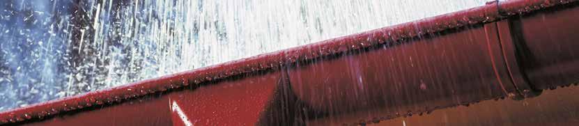 WIJO COATED STEEL GUTTERS efficiency- good rainwater drainage exceptional resistance to weather conditions high quality - made of steel produced by SSAB, a Swedish company; versatility - the gutter