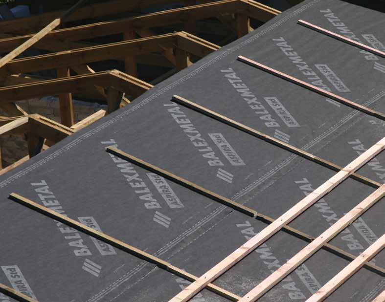 ASPIRA VAPOUR PERMEABLE MEMBRANES highly permeable layers of sheet metal roof an facade structure water tight, vapour permeable resistant to long exposure to ultraviolet radiation make the roof and
