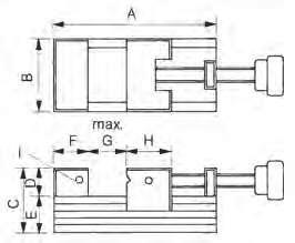 Równoległość 0,002 / 100 Prostopadłość 0,005 / 100 930-602 A B C D F E H I G 930-611 90 60 50 25 25 25 30 M 5 30 1,6 752,00 930-601 160 70 62 30 33 32 45