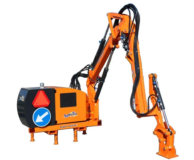 KWT 650 różni się od modelu 550 rozsuwaną hydraulicznie drugą częścią ramienia teleskopowego.