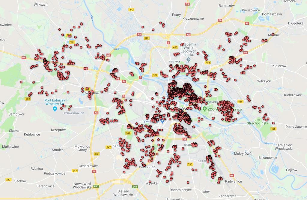 MAPA GĘSTOŚCI USUNIĘTYCH ŹRÓDEŁ