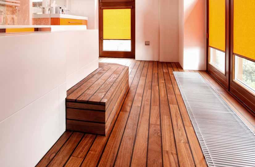 podłogi ŁAZIENKOWE teak Ekskluzywna podłoga z drewna teakowego, bogatego w naturalne