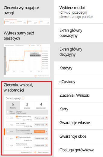 Zobaczysz swój ekran główny w trybie edycji KROK 2 Z listy dostępnych grup