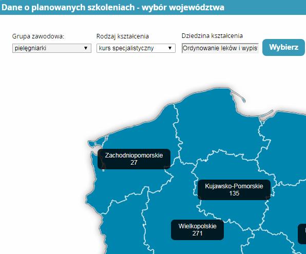 Oznaczają one liczbę wolnych miejsc na interesujące nas