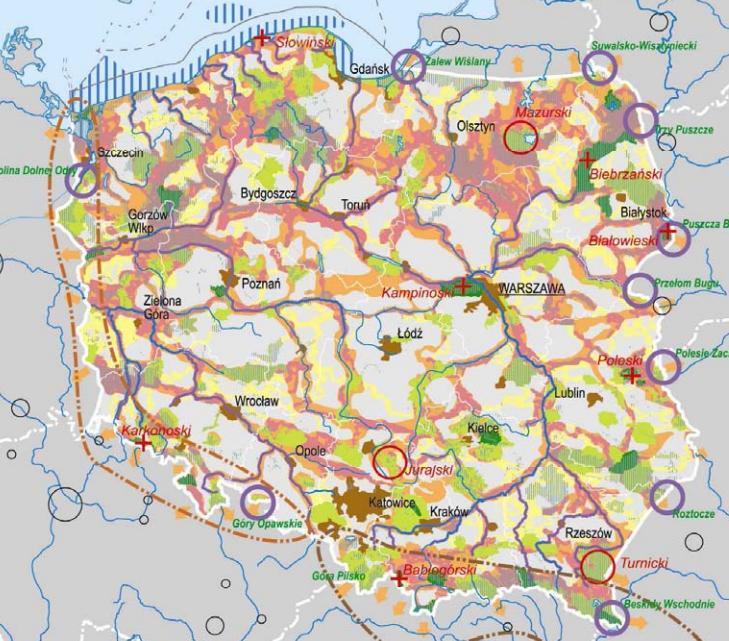 Kierunki polityki przestrzennej wobec obszarów funkcjonalnych cennych przyrodniczo w Polsce Do 2030 r.