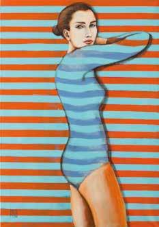 1980) Be like a..., 2016 r. akryl/płótno, 100 x 70 cm sygnowany l.d.