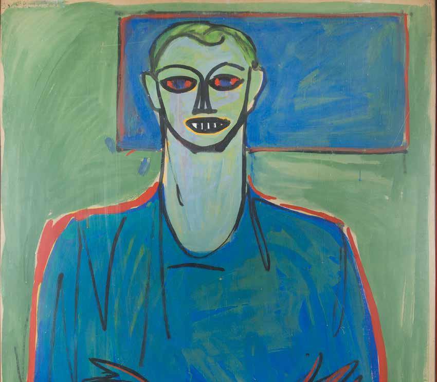 Roman Opałka, Autoportret, 1956 r. Aukcja Prac na Papierze Sztuka Współczesna 29 września (czwartek) 2016 r., godz.