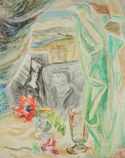 akwarela, papier, 58,5 47 cm w świetle oprawy cena wywoławcza: 3 800 zł 46 Stanisław