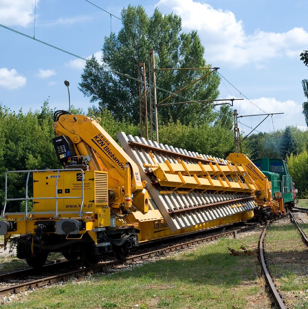 KOLEJ RAILWAY KZN Bieżanów opracował i opatentował innowacyjną technologię produkcji i zabudowy wysokiej jakości rozjazdów kolejowych, której kluczowym elementem jest system logistyczny do transportu