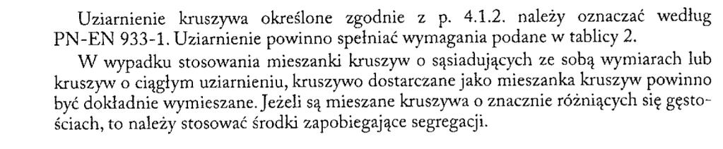 2. MATERIAŁY 2.1. Wymagania dotyczące kruszywa 2.