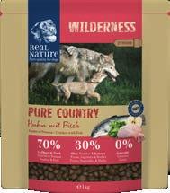 od 34,99 zł Real Nature Wilderness 4 kg + 400 g Sucha karma  1 kg =