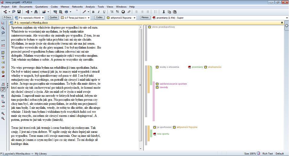 Patrząc od samej góry, w lewym rogu okna widoczna jest nazwa aktualnie wyświetlanego i edytowanego projektu HU. Nieco poniżej znajduje się roz wijane menu oraz paski narzędzi.