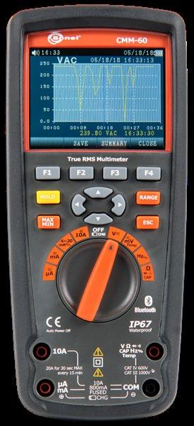 Zaawansowany multimetr przemysłowy SONEL CMM-60 indeks: WMXXCMM60 SONEL MULTIMETER MOBILE Aplikacja mobilna Sonel Multimeter Mobile przeznaczona jest do transferu i przechowywania wyników pomiarowych