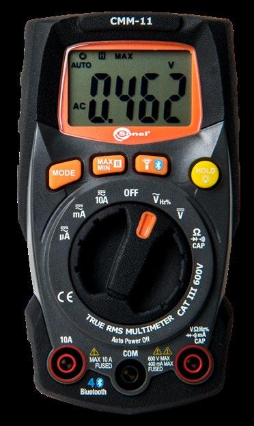 Multimetr cyfrowy SONEL CMM-11 indeks: WMXXCMM11 SONEL MULTIMETER MOBILE Aplikacja mobilna Sonel Multimeter Mobile przeznaczona jest do transferu i przechowywania wyników pomiarowych w pamięci