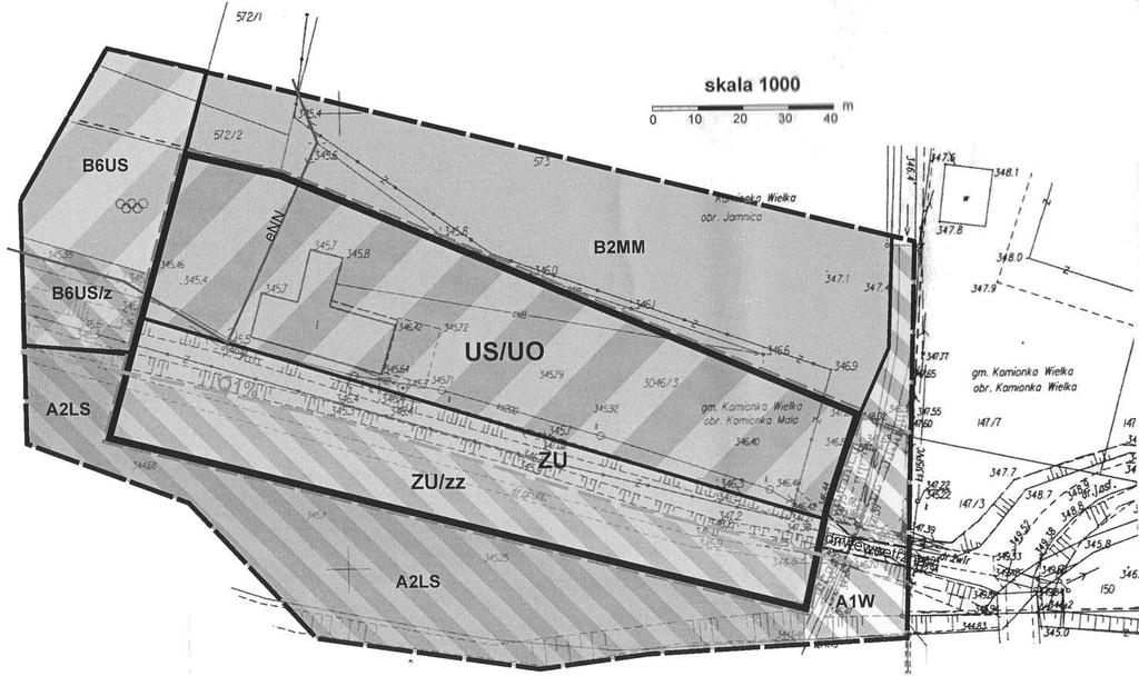 ZMIANA MIEJSCOWEGO PLANU ZAGOSPODAROWANIA PRZESTRZENNEGO GMINY KAMIONKA WIELKA PLAN 12 - Wieœ Kamionka Wielka - dzia³ka Nr: 3046 Rysunek planu Za³¹cznik Nr 12 do Uchwa³y Nr XXII/160/2008 Rady Gminy