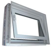 Okno z ościeżnicą ZDK - Thermoplus Okno z ocieplaną ościeżnicą i skrzydłem uchylno-otwieralnym typu ZDK-Thermoplus Wysokiej jakości białe okno z tworzywa sztucznego, profil 3- lub 5-komorowy,