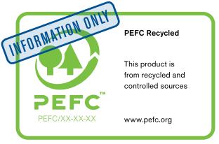 poza produktem. Numer licencji na używanie logo ( PEFC/xx-xxxx ) stanowi ważny element etykiet PEFC, ponieważ jednoznacznie identyfikuje posiadacza licencji.