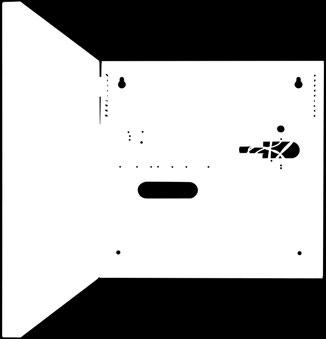 Wymiary miejsca na rejestrator: 380 320 65 [±2mm] do 6 kamer IP i rejestratora z