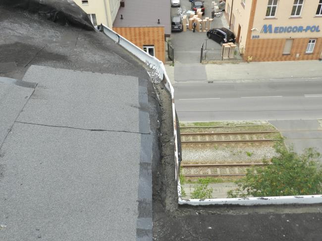 Widok pokrycia dachowego.