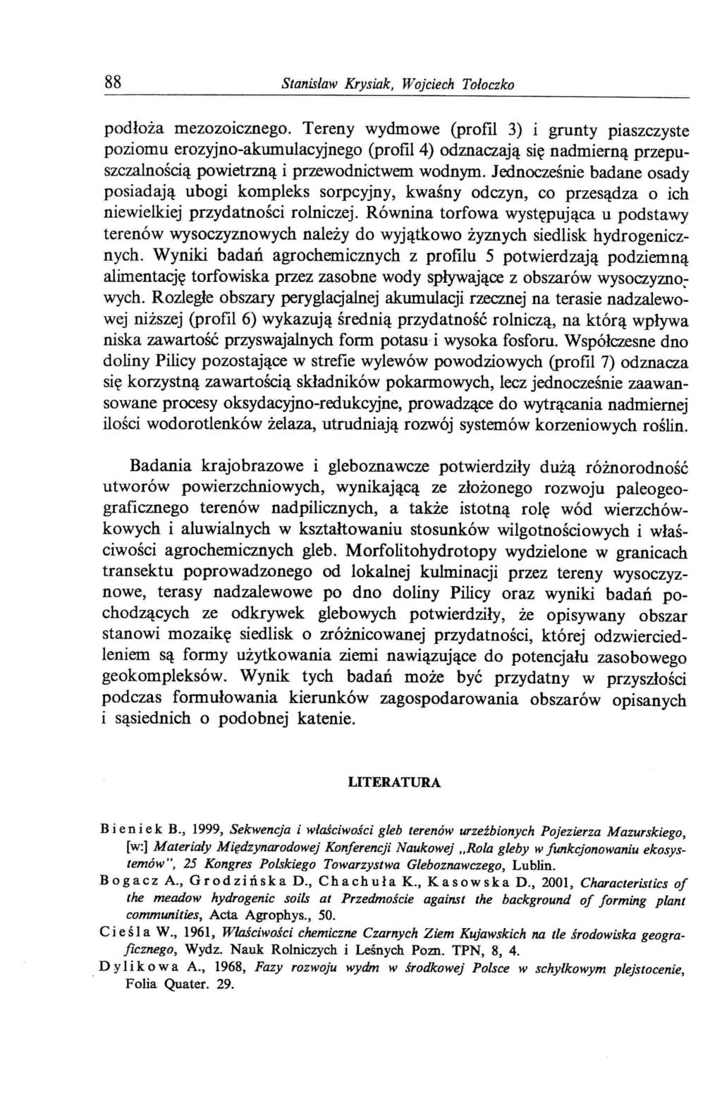 88 Stanislaw Krysiak, Wojciech Toloczko podłoża mezozoicznego.