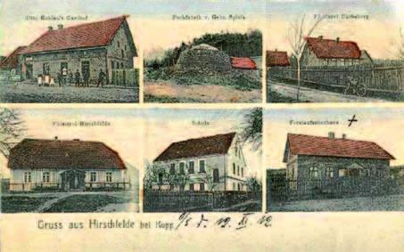 Pocztówka pozdrowienia z Kaniowa z 12.11.1912 roku. (ze zbiorów portalu dolny-slask.org.