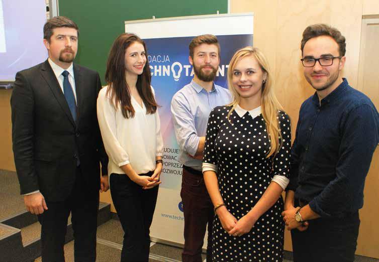 A K T U A L N O Ś C I Finaliści w kategorii "UMB". Od lewej dr Andrzej Eljaszewicz, Anna Krętowska, Krzysztof Drygalski, dr Katarzyna Niemirowicz i Tomasz Charytoniuk, fot.