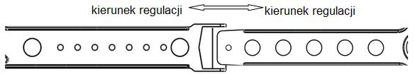 zegara, aby zmniejszyć obwód opaski należy przekręcić pokrętło w kierunku zgodnym z ruchem wskazówek zegara 2.