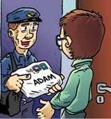 A Tuesday Wednesday B C Friday No, Adam is my brother. A Are you Adam? B How old is Adam? C Who s Adam? Sprawdzian Czytanie 7 Przeczytaj teksty i zdecyduj, o czym jest każdy z nich.